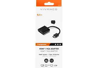 Klagen huiselijk Een computer gebruiken HDMI | VGA-Adapter: Stecker auf VGA-Buchse | MediaMarkt