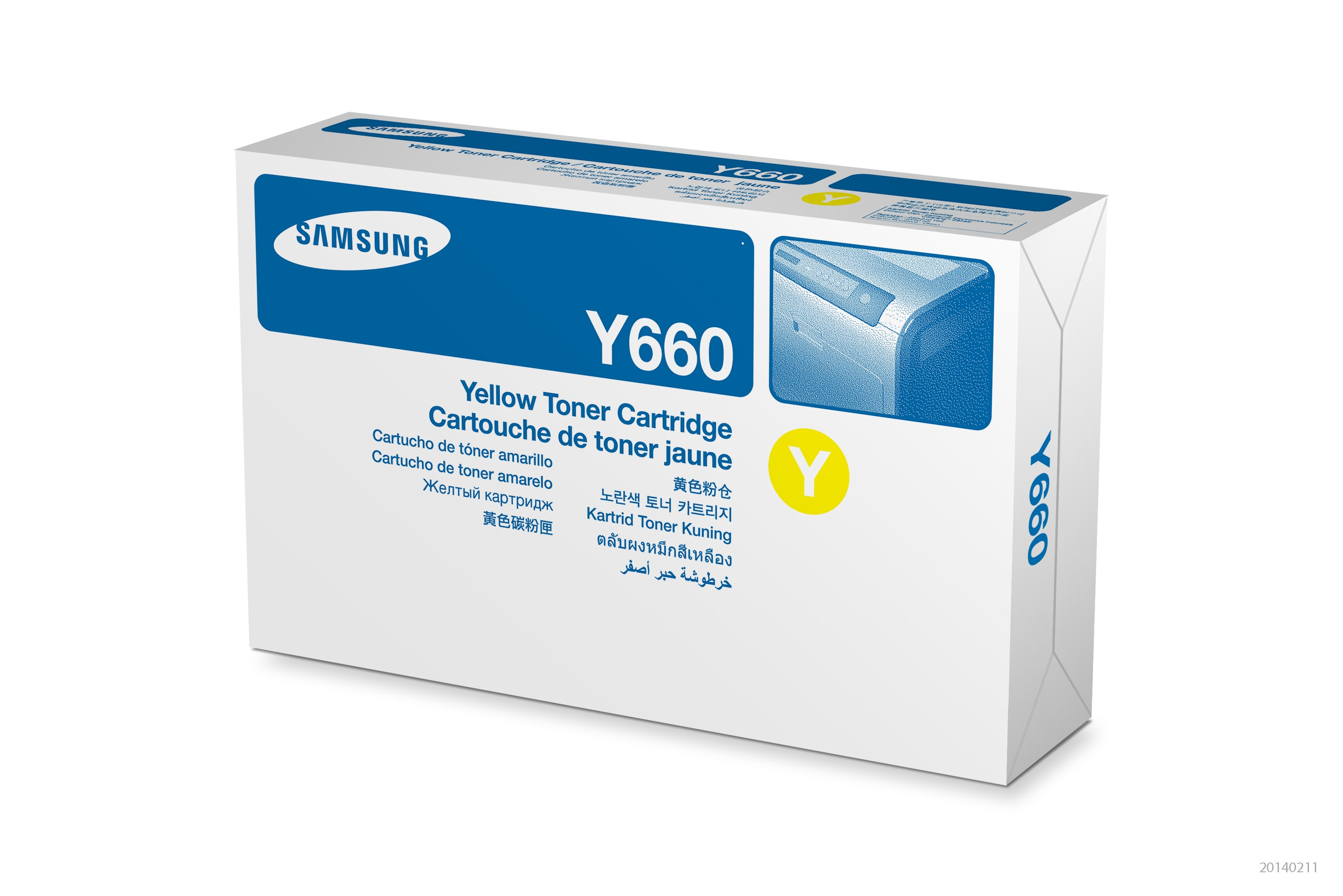 Tóner - Samsung CLP-Y660A, 2000 Páginas, Amarillo