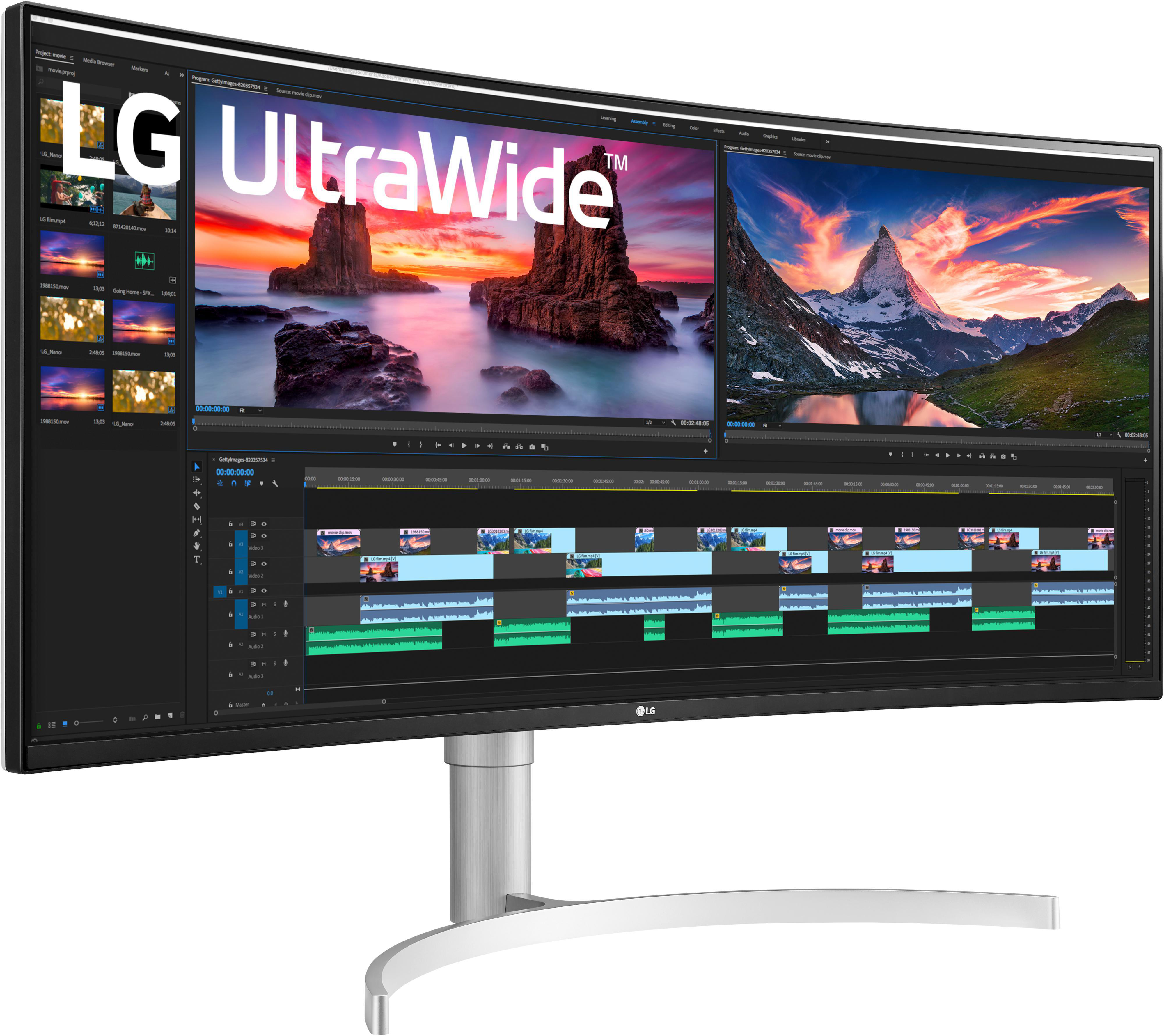 LG 38WN95C IPS 21:9 Curved UltraWide™ 38 Zoll  QHD+  Monitor  1 ms Reaktionszeit  