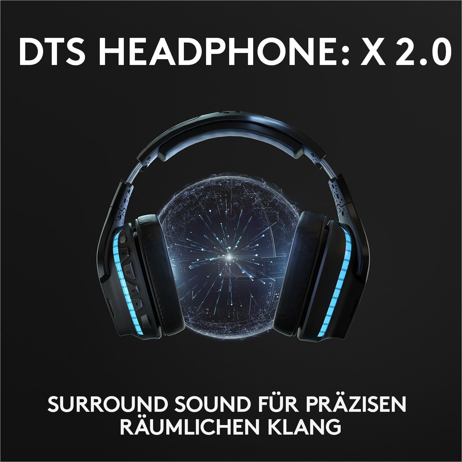 Schwarz LOGITECH Gaming G935, Headset Over-ear