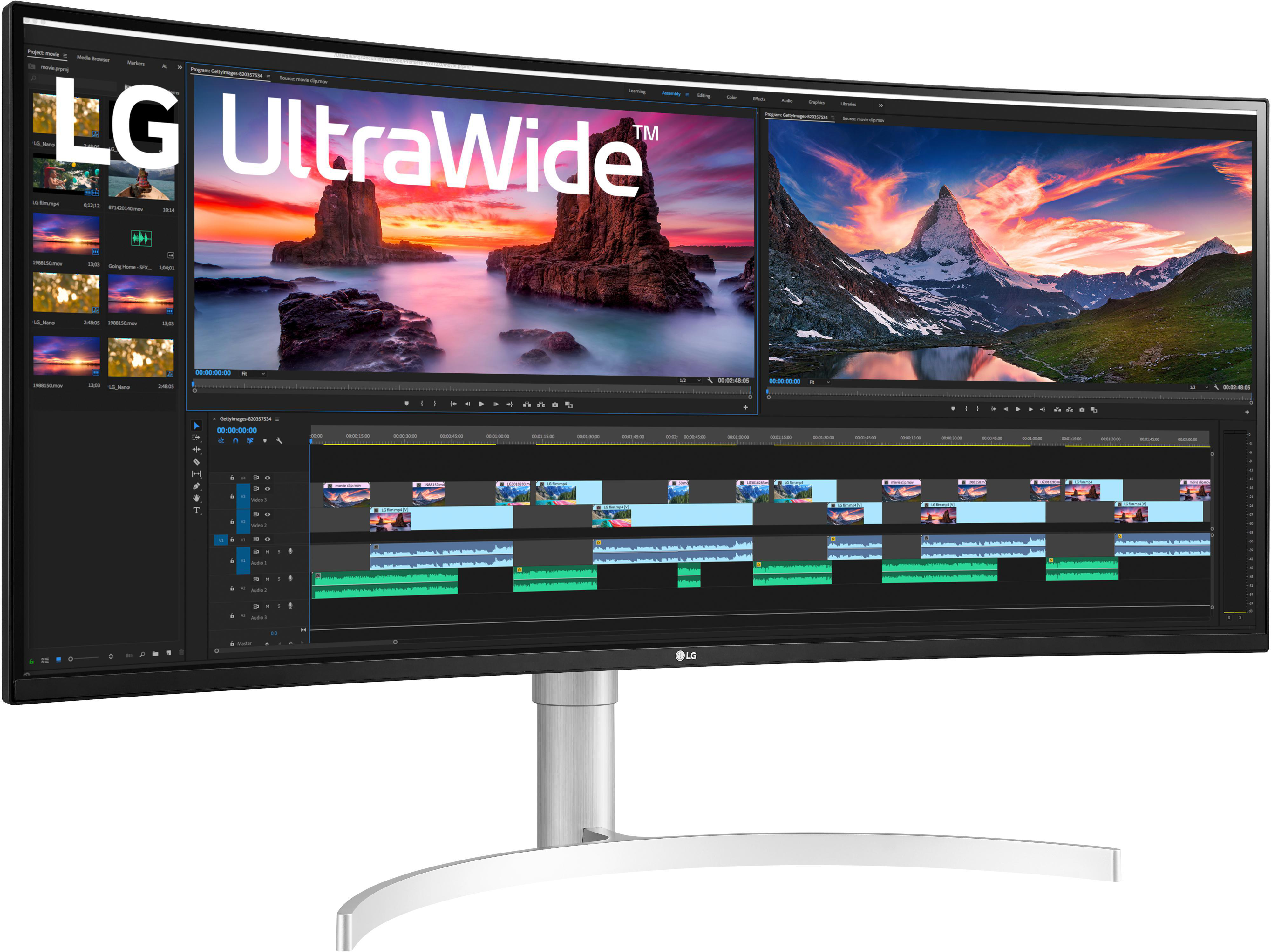 LG 38WN95C IPS 21:9 Curved UltraWide™ 38 Zoll  QHD+  Monitor  1 ms Reaktionszeit  