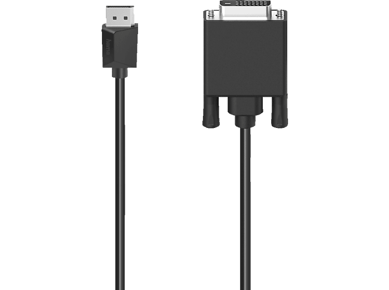 HAMA DisplayPort-Stecker auf DVI-Stecker, Kabel, 1,5 m