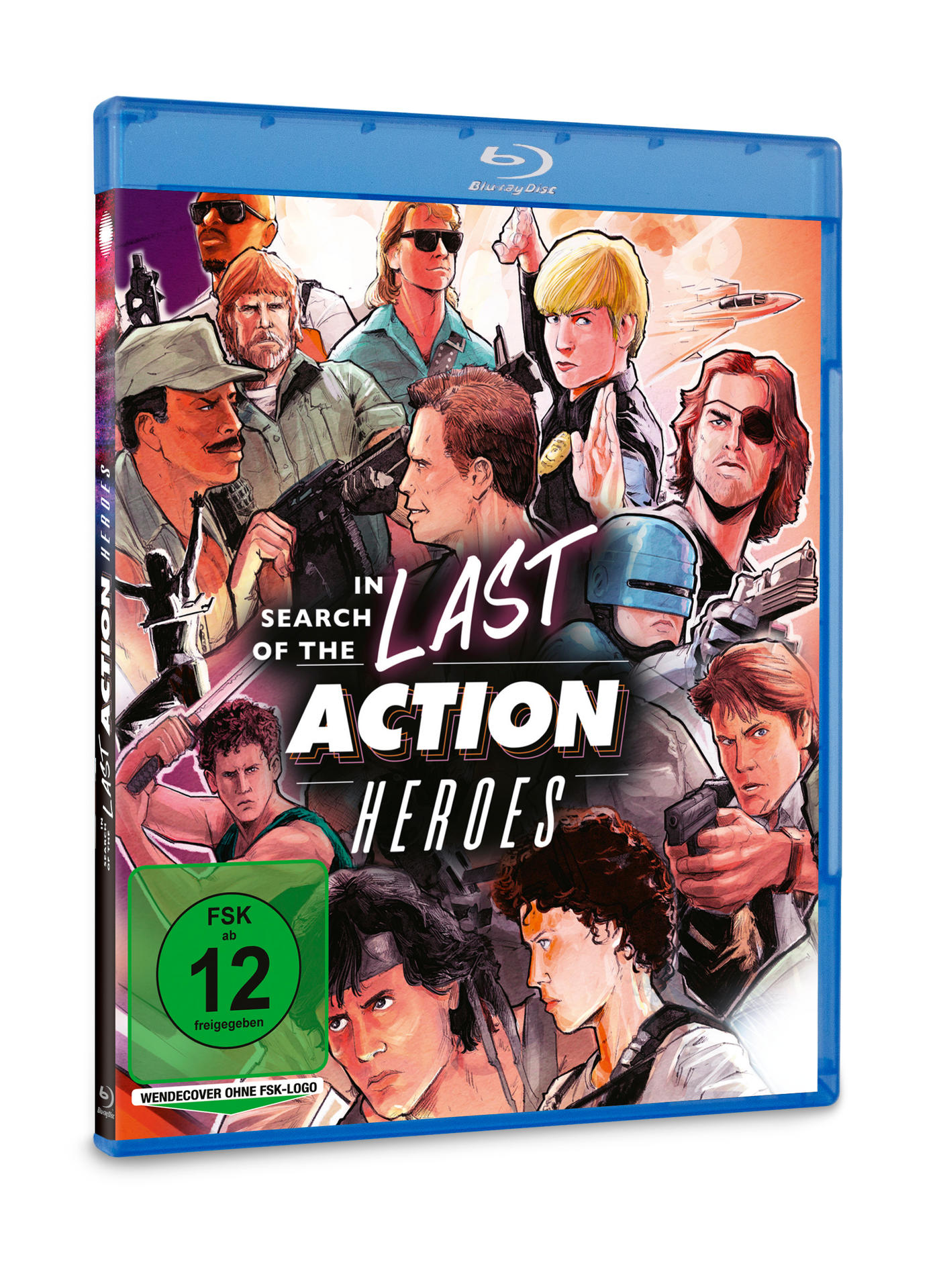 Blu-ray-Hülle mit Filmcover-Art: 'Last Action Heroes' mit Actionhelden.