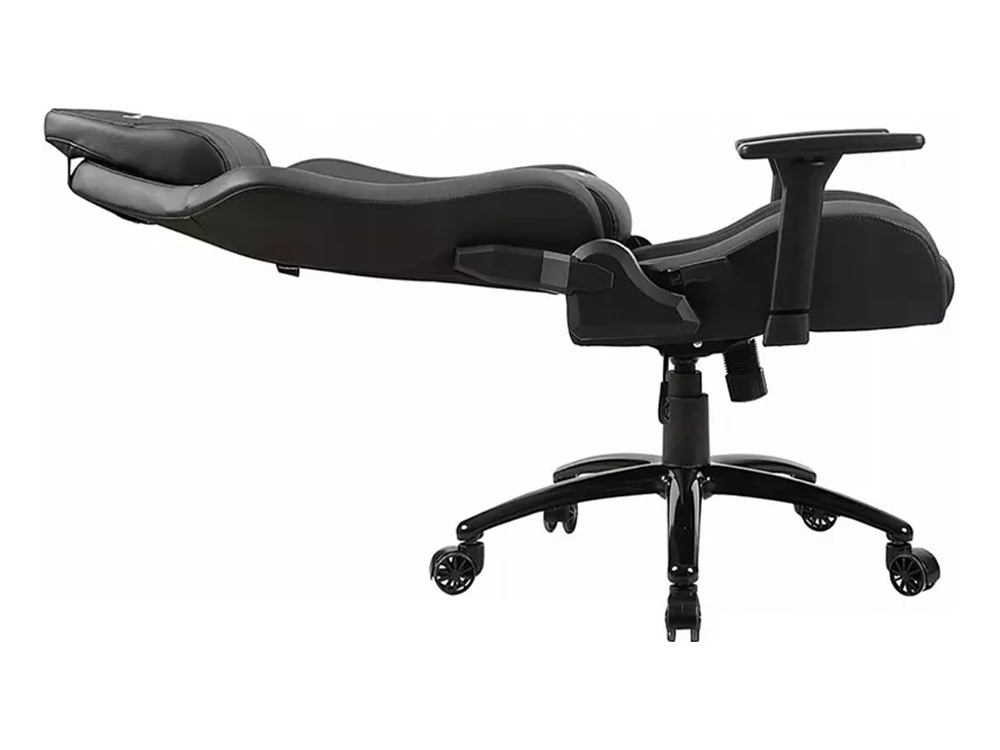 Silla gaming - Newskill Takamikura, Reposabrazos regulable, 150 Kg, Respaldo reclinable, Negro