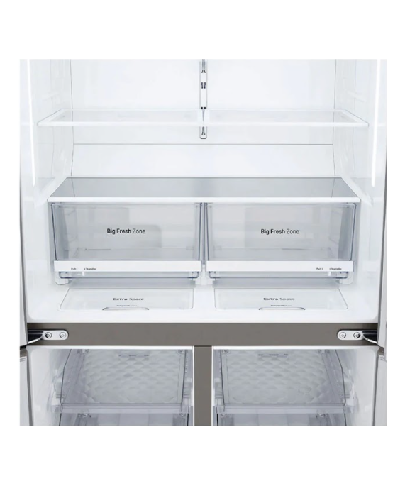 LG GR-B31FMLPL E Enerji Sınıfı 877L 4 Kapılı Gardırop Door Cooling + ™ Buzdolabı Metalik Inox