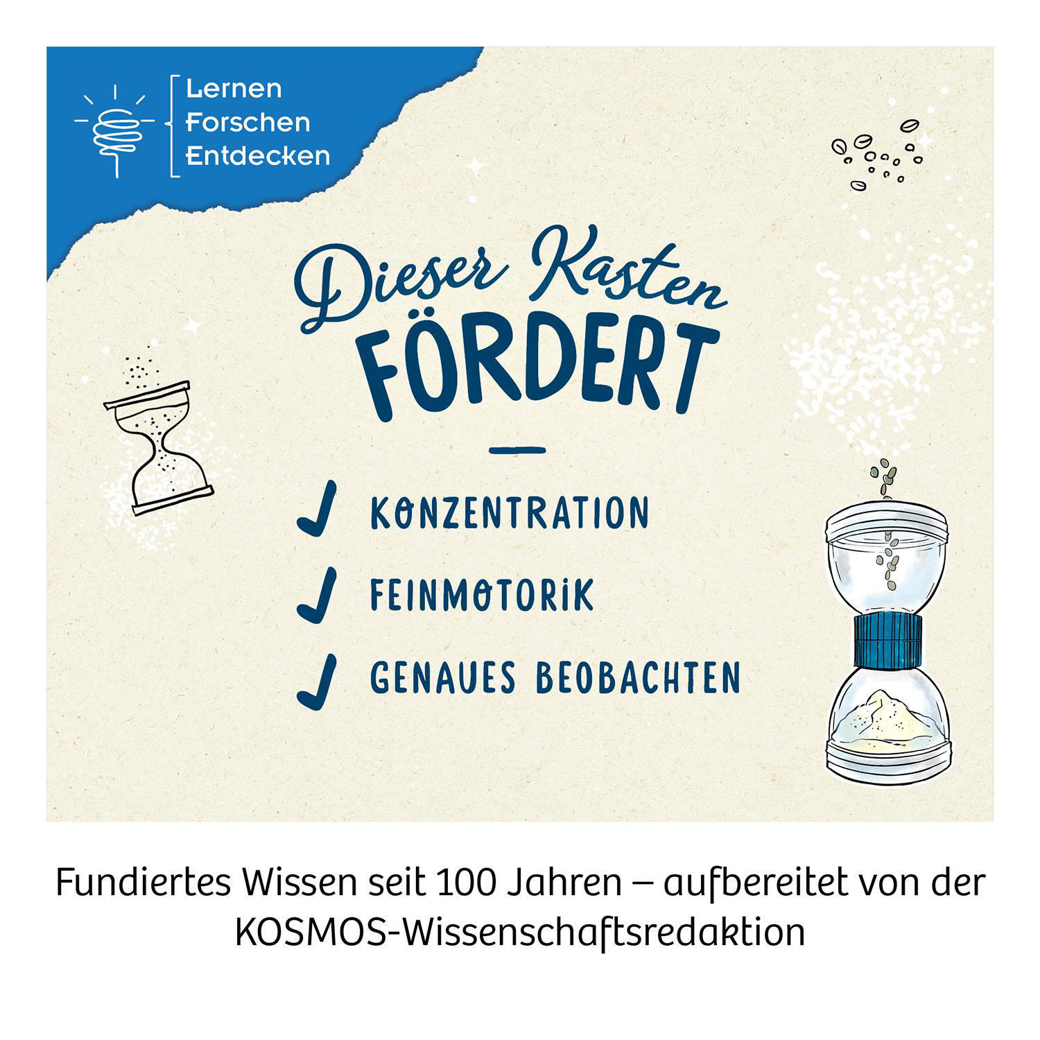 KOSMOS SIEB-UHR Experimentierkasten, Mehrfarbig