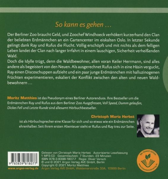 Ein Buchcover mit Text und einem Bild eines Mannes sowie ein paar Zeilen Text auf Deutsch.