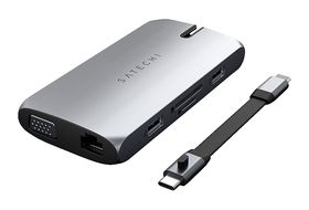 Hub USB-C, Connect2QiCharge, chargement ss fil, multiport, 12 ports