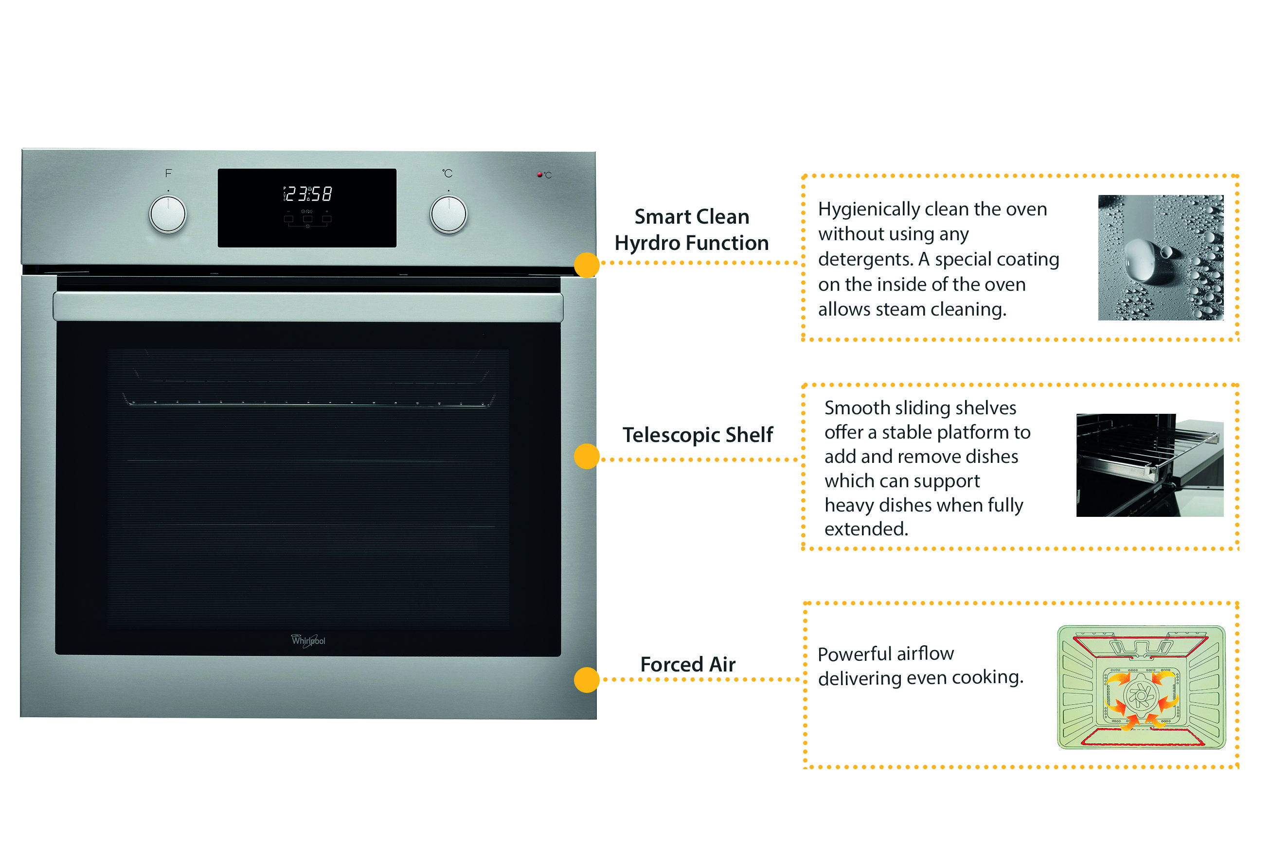 WHIRLPOOL AKP 745 IX beépíthető sütő
