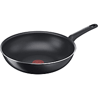 TEFAL B 55519 Easy Cook & Clean Wok-Pfanne (Aluminium, Induktionsfähig: Nein, 28 cm, Schwarz)
