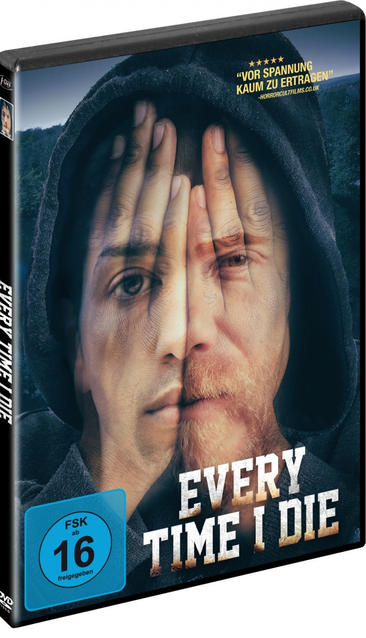 DVD-Hülle mit einem Mann, der sein Gesicht verdeckt. Der Titel lautet Every Time I Die.