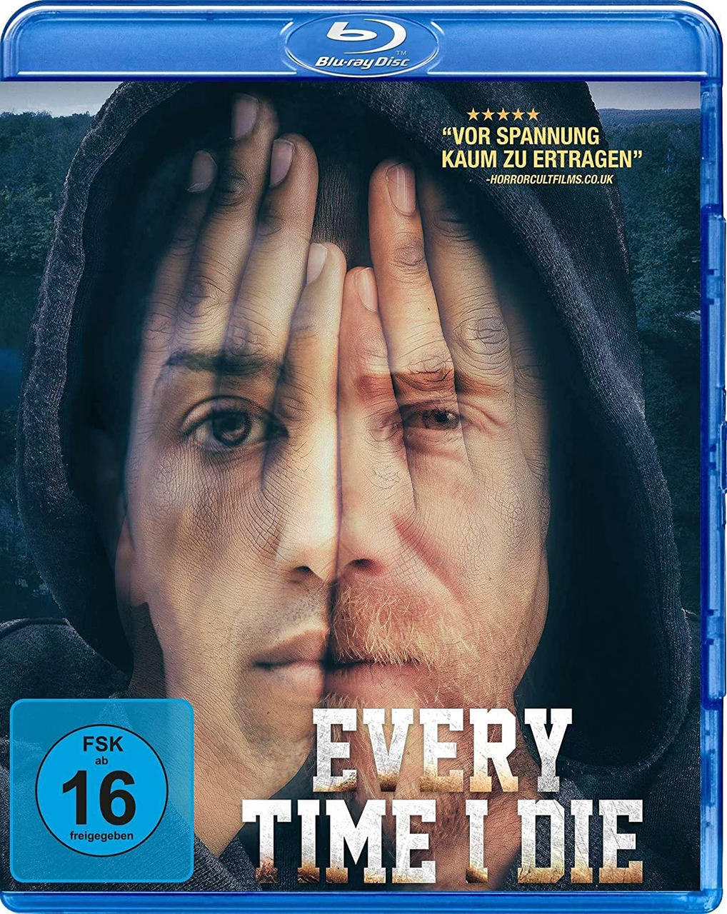 DVD-Cover für Every Time I Die, blaues Case, mit verdecktem Gesicht eines Mannes.