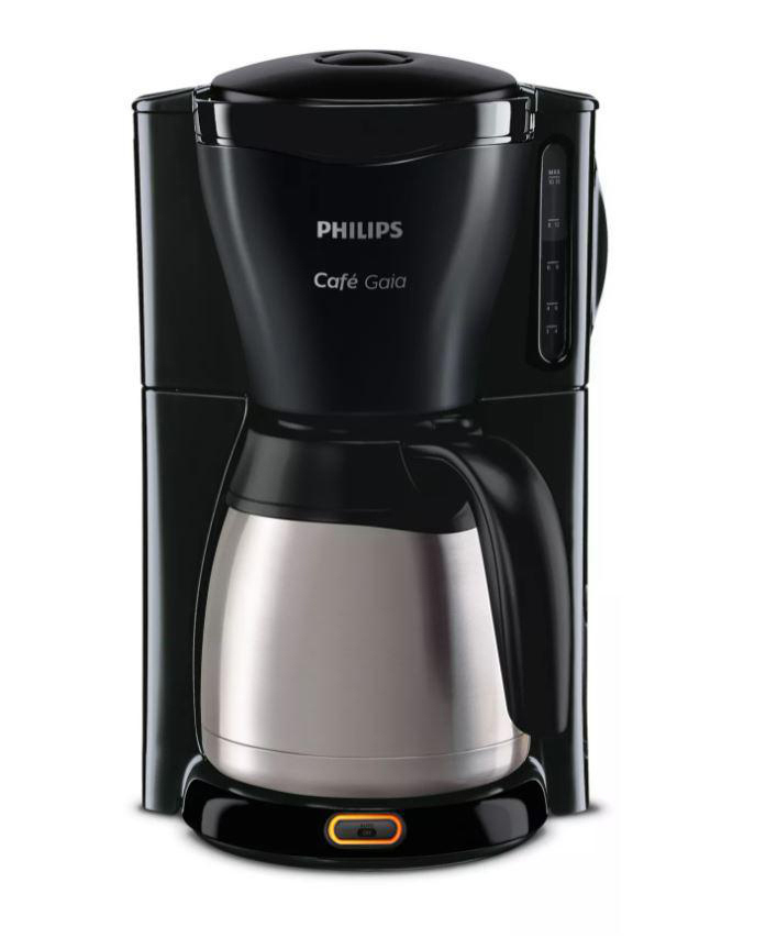 PHILIPS HD7549/20 Café Gaia Kaffeemaschine Schwarz/Edelstahl