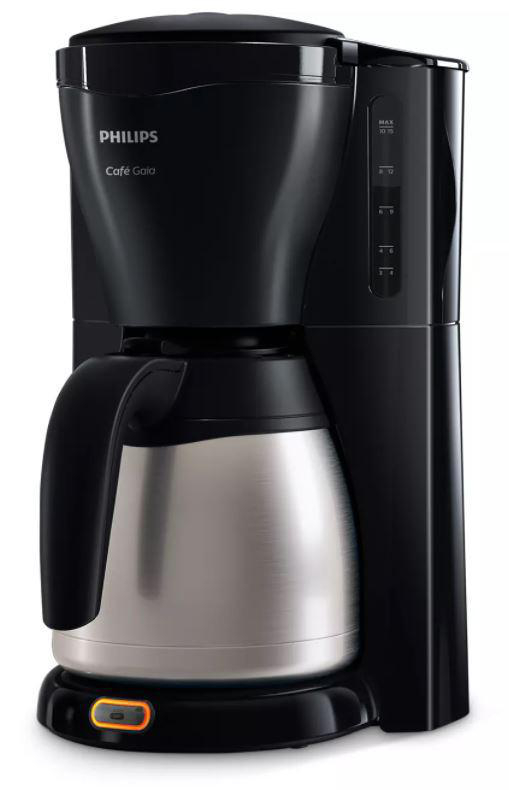 PHILIPS HD7549/20 Café Gaia Kaffeemaschine Schwarz/Edelstahl