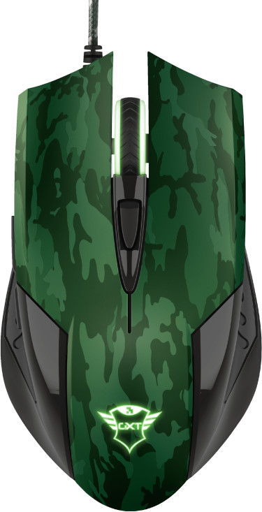 TRUST Souris gamer GXT781 Rixa Camo + Tapis de souris Camo (23611)