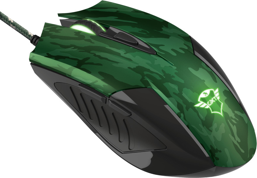 TRUST Souris gamer GXT781 Rixa Camo + Tapis de souris Camo (23611)