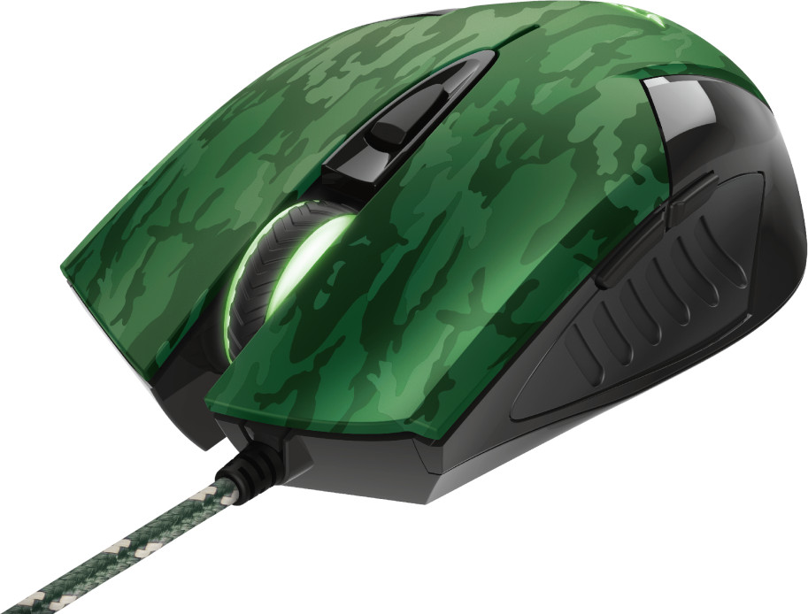 TRUST Souris gamer GXT781 Rixa Camo + Tapis de souris Camo (23611)