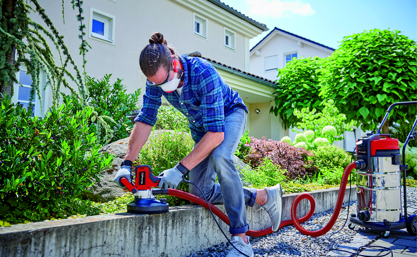 EINHELL TE-DW 180 Wand- und Betonschleifer, Rot, Schwarz