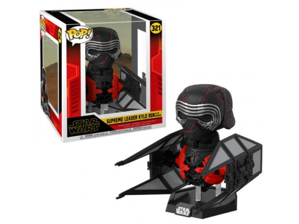 Figura Funko Pop! - Star Wars Rise of Skywalker: Supreme Leader Kylo Ren In Tie Whisper, 9 cm, Vinilo, Negro