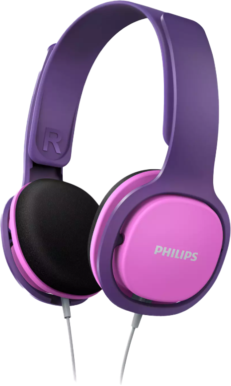 PHILIPS SHK2000PK/00 stereo vezetékes fejhallgató gyerekeknek, rózsaszín