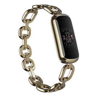 FITBIT Luxe - Special Edition - Fitness-Tracker (S: 140-180 mm / L: 180-220 mm, Edelstahl / Silikon, Edelstahl Softgold)