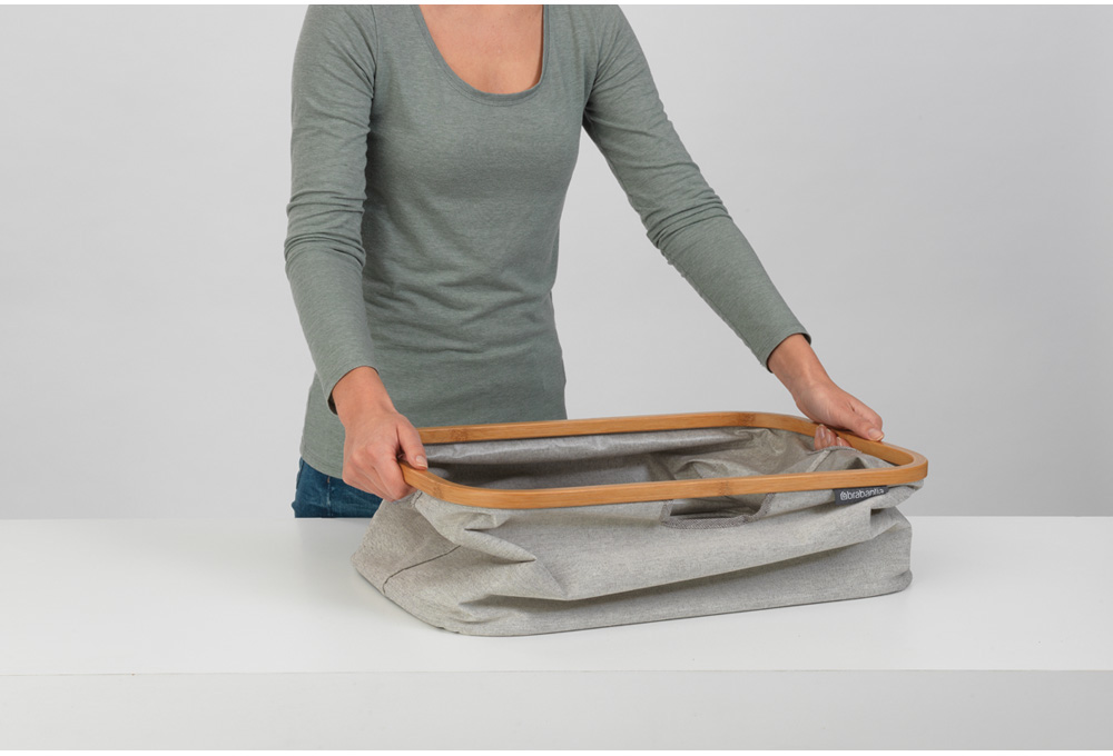 BRABANTIA Panier à Linge pliable 40 litres Gris (118180)