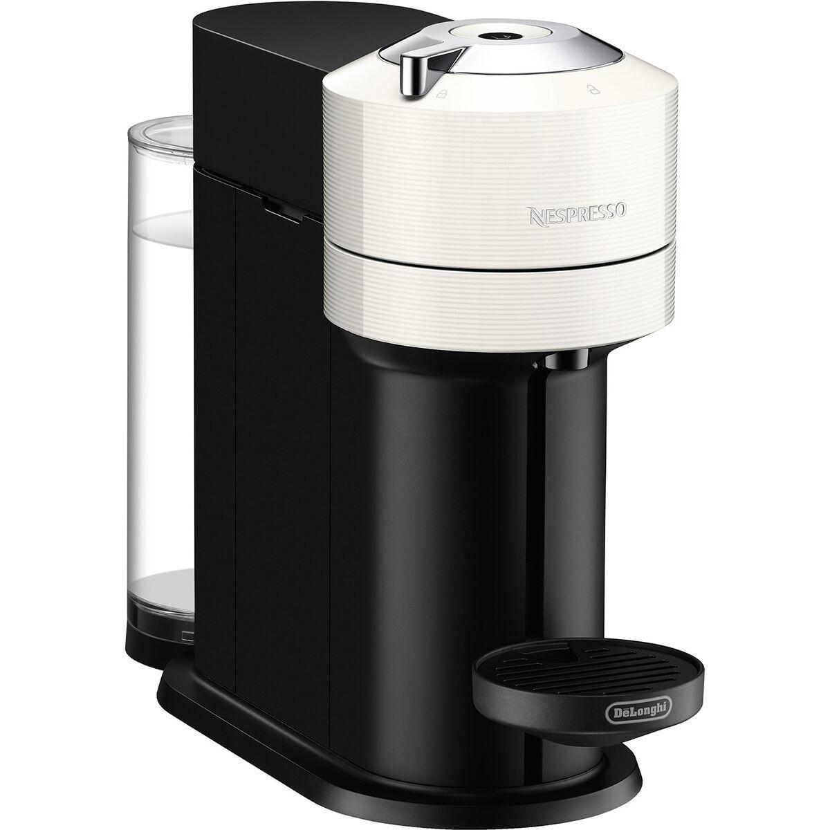 DELONGHI Nespresso VertuoNext ENV120.W, 5 Tassengrößen, elegantes Design, leichte Bedienung, Kapselmaschine White