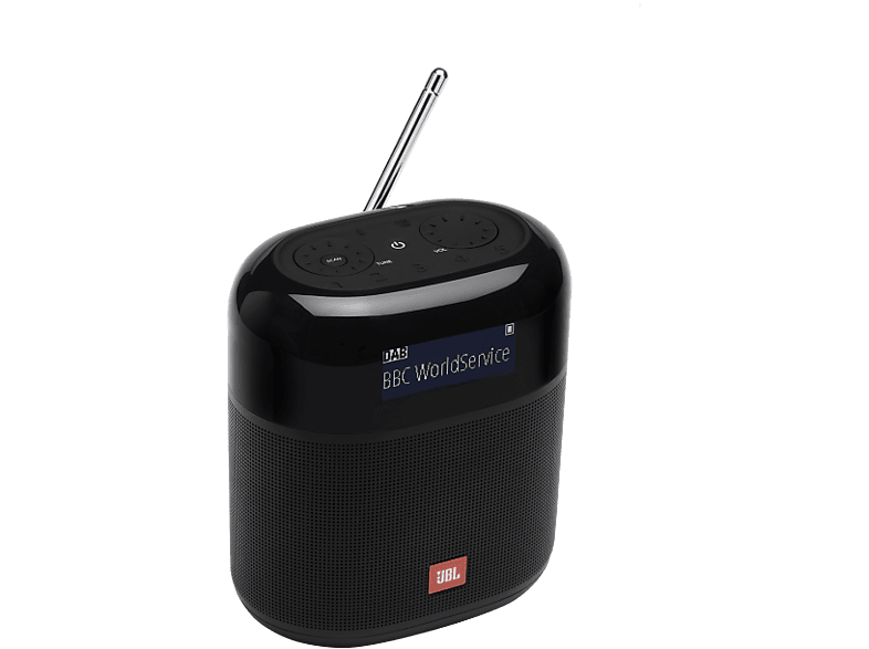 JBL Tuner XL, 10 W, DAB/DAB+, FM, Bluetooth, 15 h, Pantalla LCD, IPX7, Negro