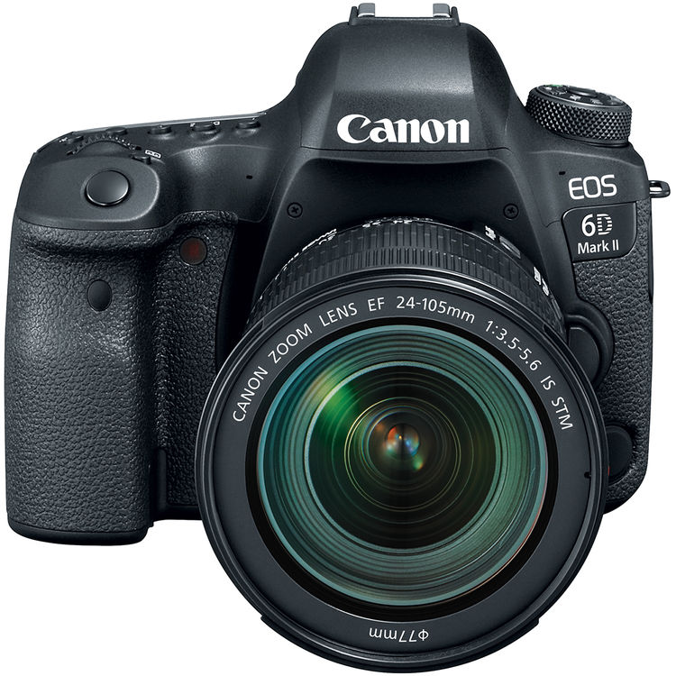CANON EOS 6D MARK II 24-105 IS STM Fotoğraf Makinesi Siyah