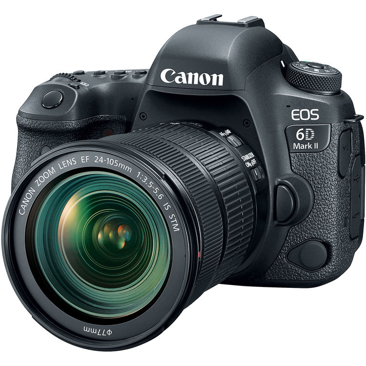 CANON EOS 6D MARK II 24-105 IS STM Fotoğraf Makinesi Siyah