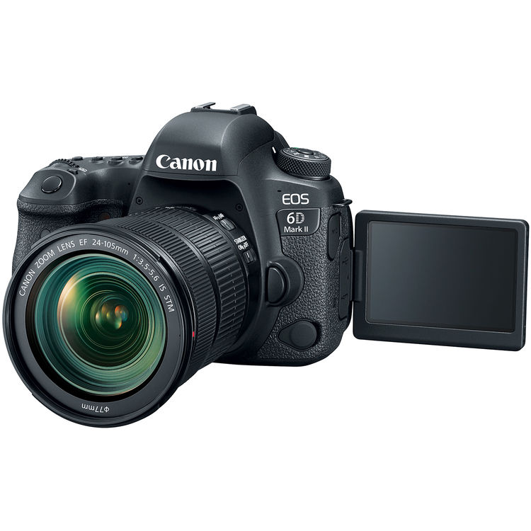 CANON EOS 6D MARK II 24-105 IS STM Fotoğraf Makinesi Siyah