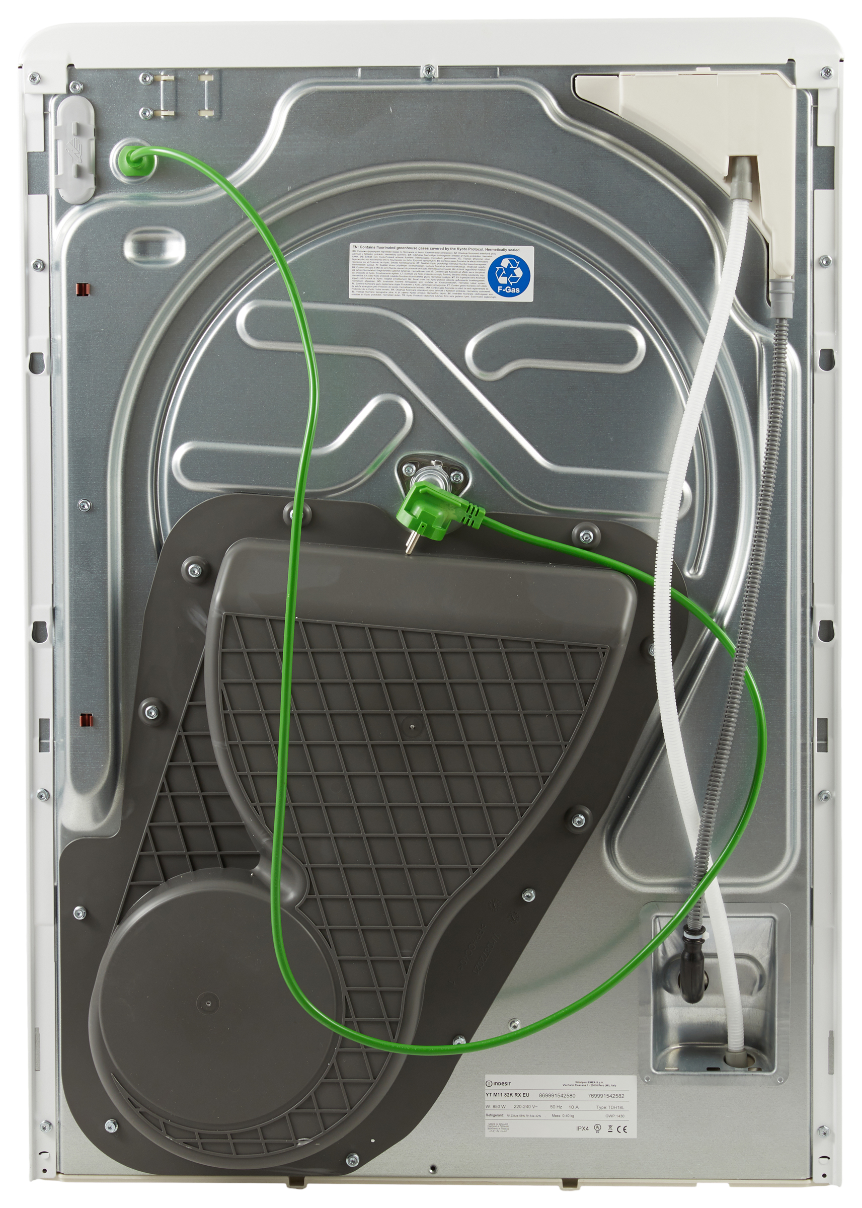 INDESIT YT M11 82K RX EU Hőszivattyús szárítógép, 45' gyors program, ruhafrissítés, A++, inverter motor
