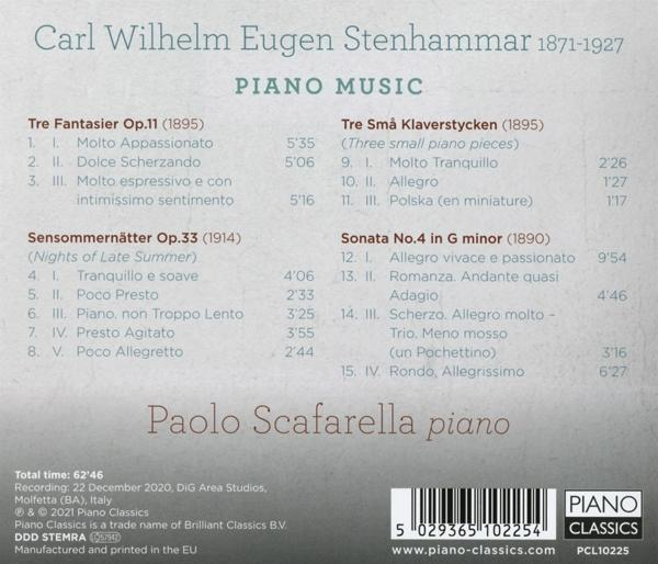 Rückseite einer CD mit Text und Logo.