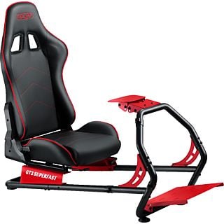 OPLITE GT3 Superfast - Sedia da gioco (Nero/Rosso)