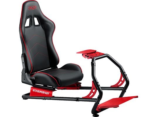 OPLITE GT3 Superfast - Gaming Stuhl (Schwarz/Rot)