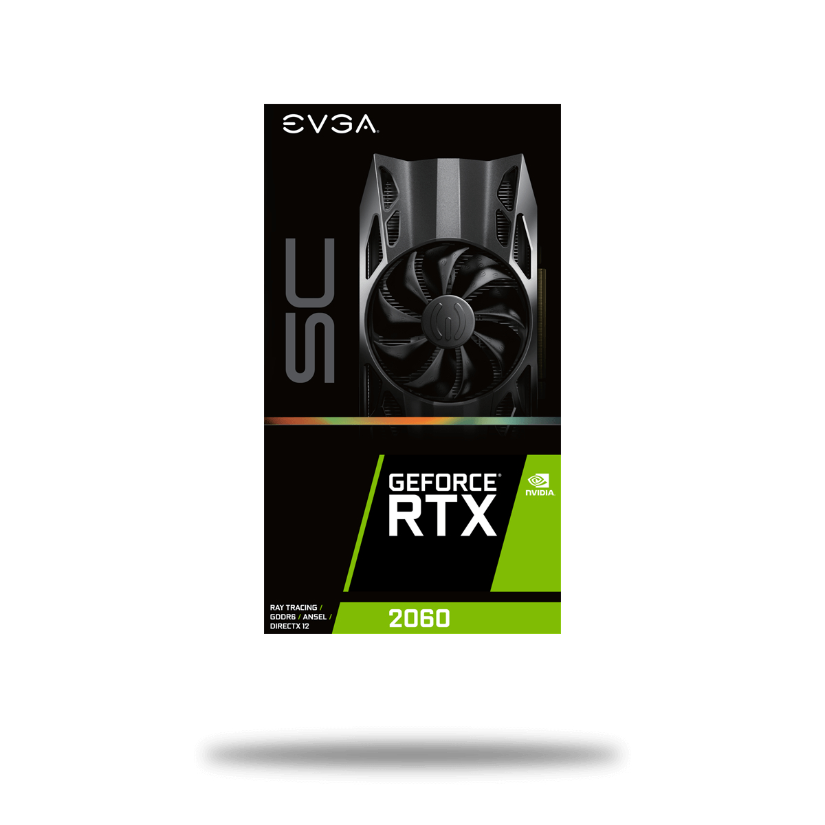 EVGA GeForce RTX 2060 SC GAMING (06G-P4-2062-KR) (NVIDIA, Grafikkarte)