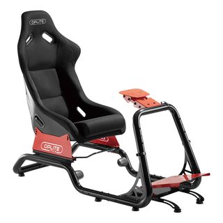 OPLITE GTR Elite - Chaise de jeu (Noir/Rouge)