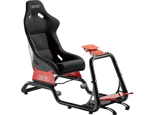 OPLITE GTR Elite - Chaise de jeu (Noir/Rouge)