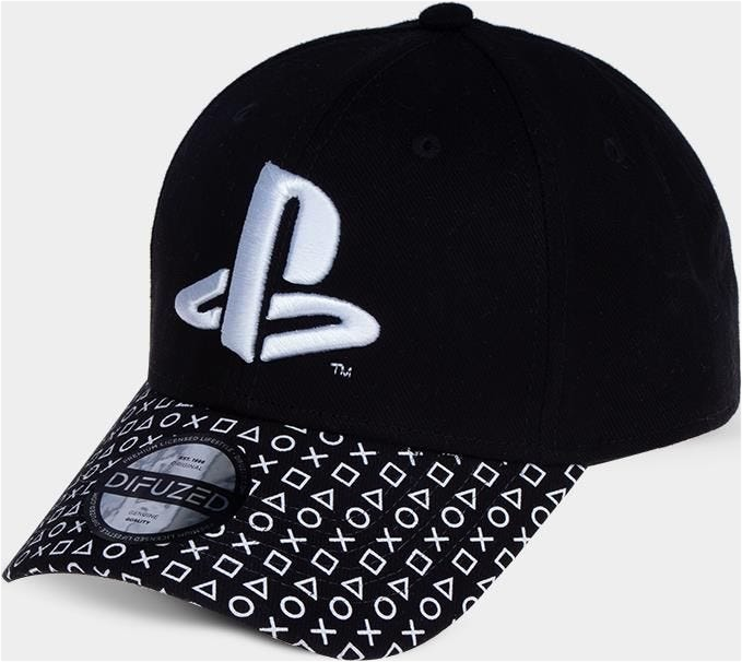 DIFUZED Sony - PlayStation - Logo Baseball Cap - Casquette (Noir/Blanc)
