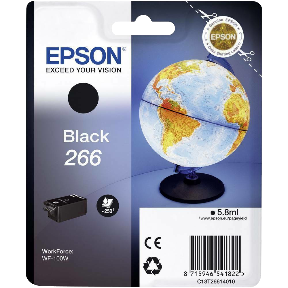 EPSON T2661 Tintapatron, fekete (C13T26614010)
