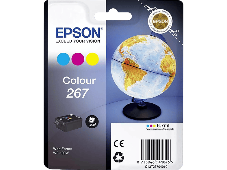 EPSON T2670 Tintapatron, színes (C13T26704010)