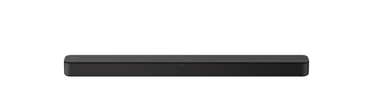 Barra de sonido negra sobre fondo blanco, diseño simple.