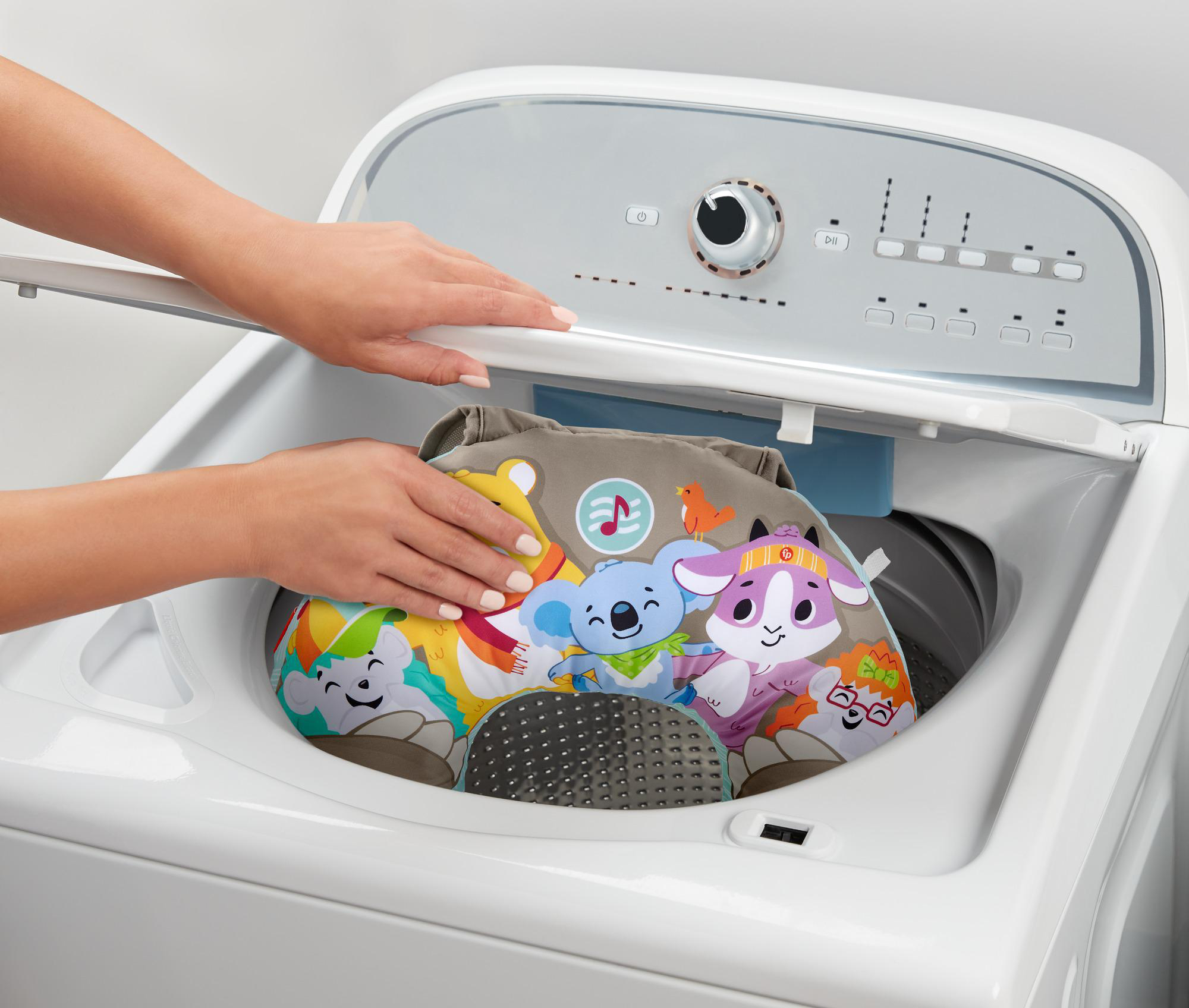 FISHER PRICE Faultier-Spielkissen mit Vibration, Baby-Spielzeug ab 0 M Babyspielkissen Mehrfarbig