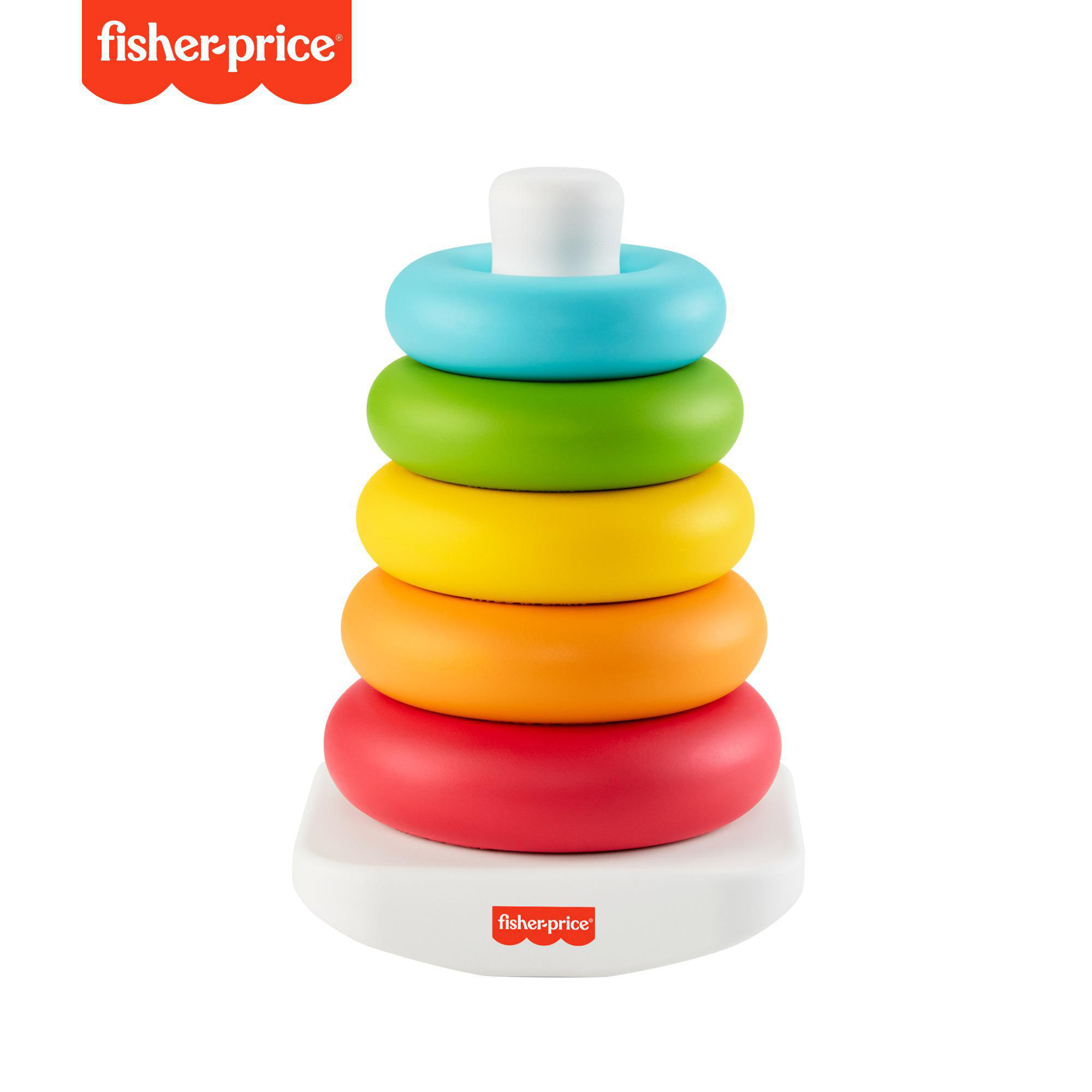 Stapelspiel, Eco Pyramide, Mehrfarbig Bio-Kunststoff 100% Babyspielset FISHER Farbring PRICE