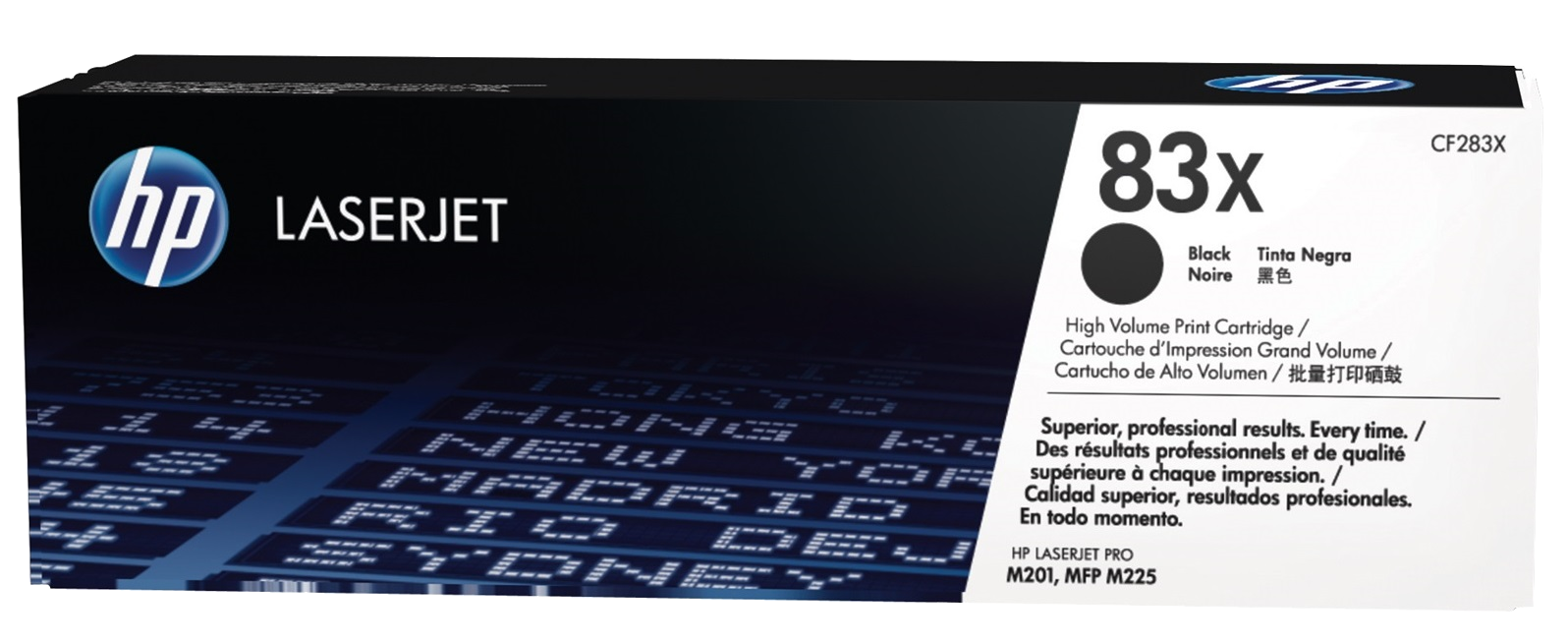 HP 83X fekete nagy kapacitású eredeti LaserJet tonerkazetta (CF283X)