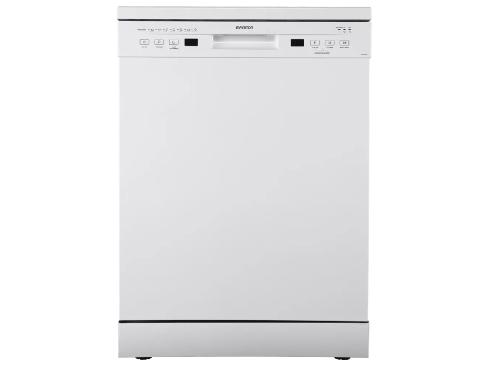 Lavavajillas - Infiniton DIW-6W12, 11 l, Independiente, 12 servicios, 7 programas, 60 cm, Blanco