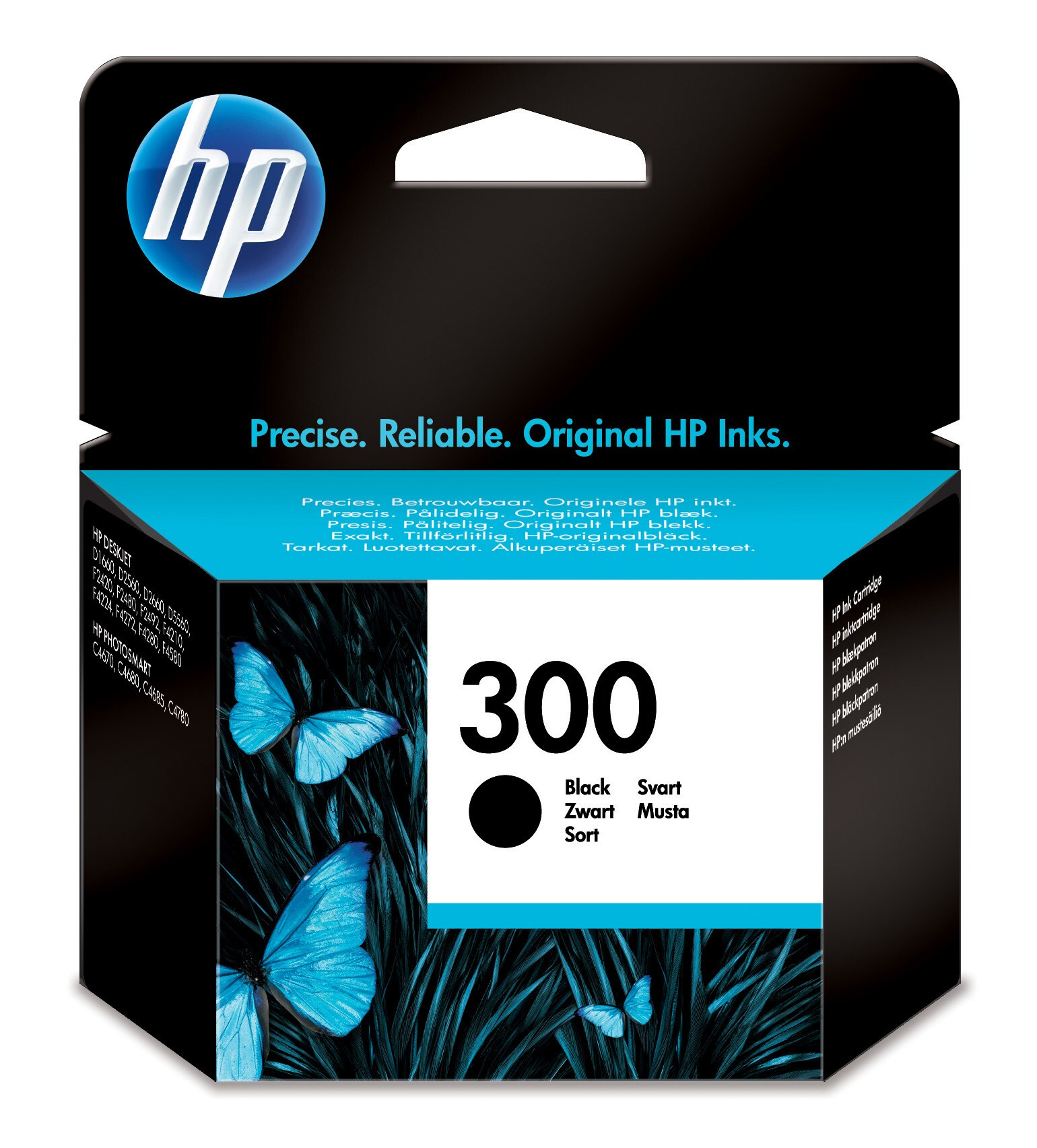 Cartucho de tinta - HP 300, Negro, CC640EE