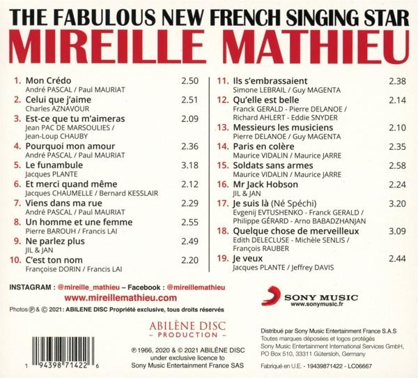 (CD) French Mireille - Star Mathieu The New Singing - Fabulous