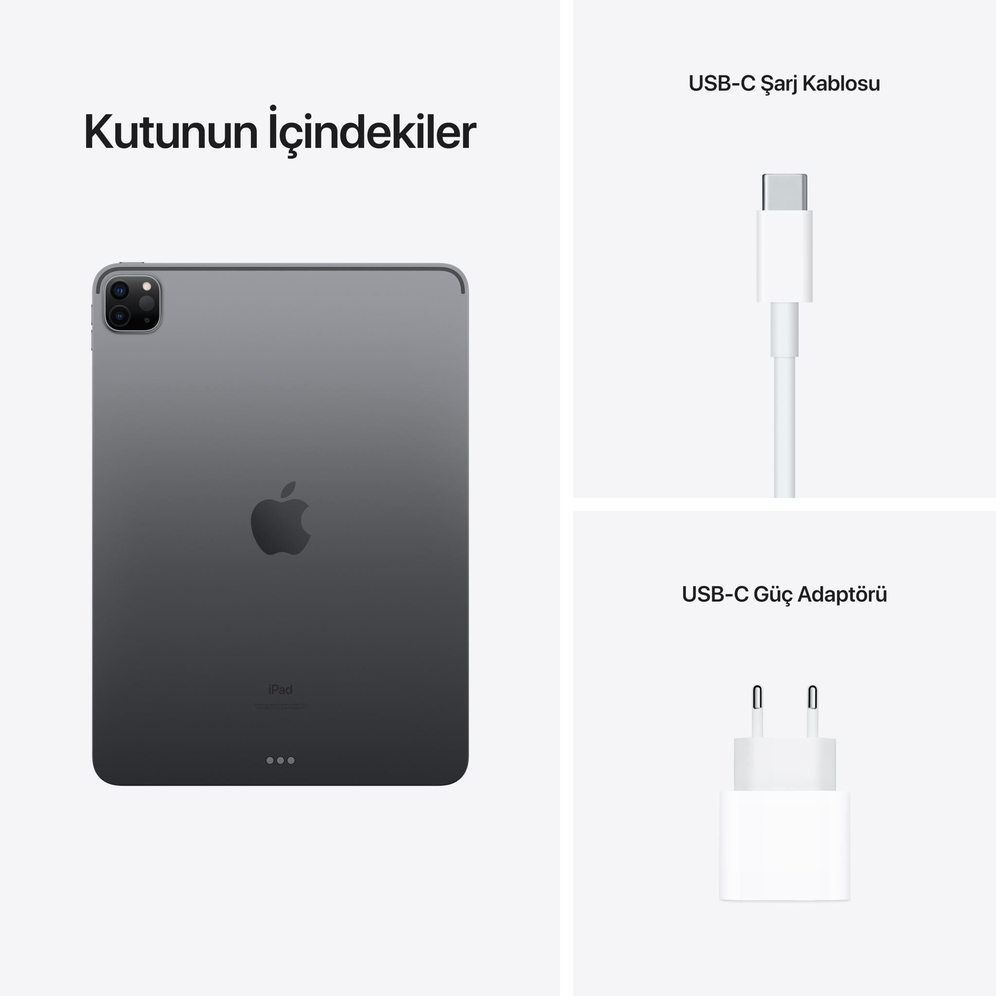 APPLE 3. Nesil iPad Pro 11 inç Wi‑Fi + Cellular 512GB Uzay Grisi