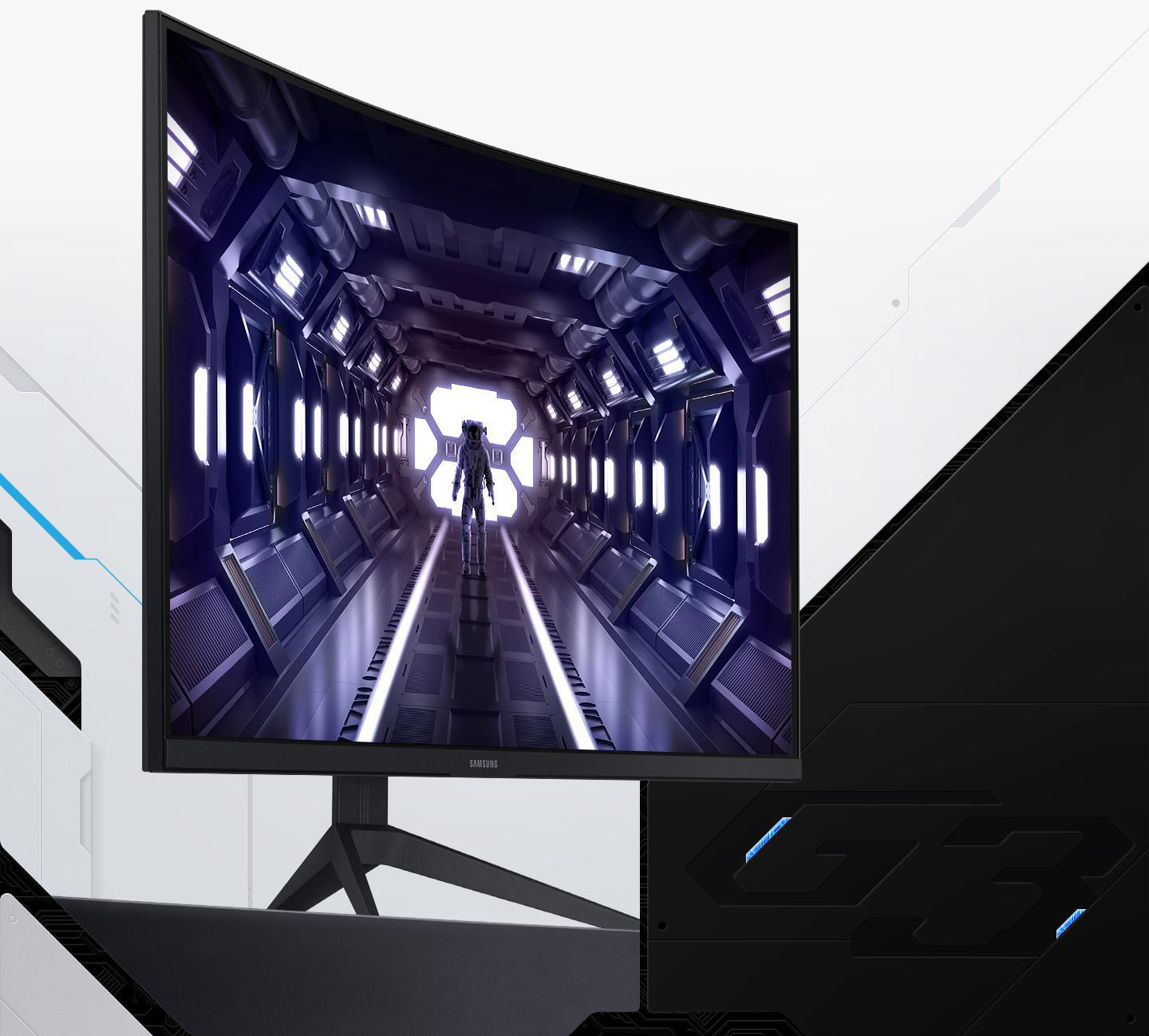 SAMSUNG Odyssey G3 (F27G34TFWU) 27 Zoll  Full-HD  Gaming Monitor  1 ms Reaktionszeit  